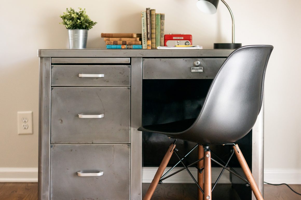 boys grey desk