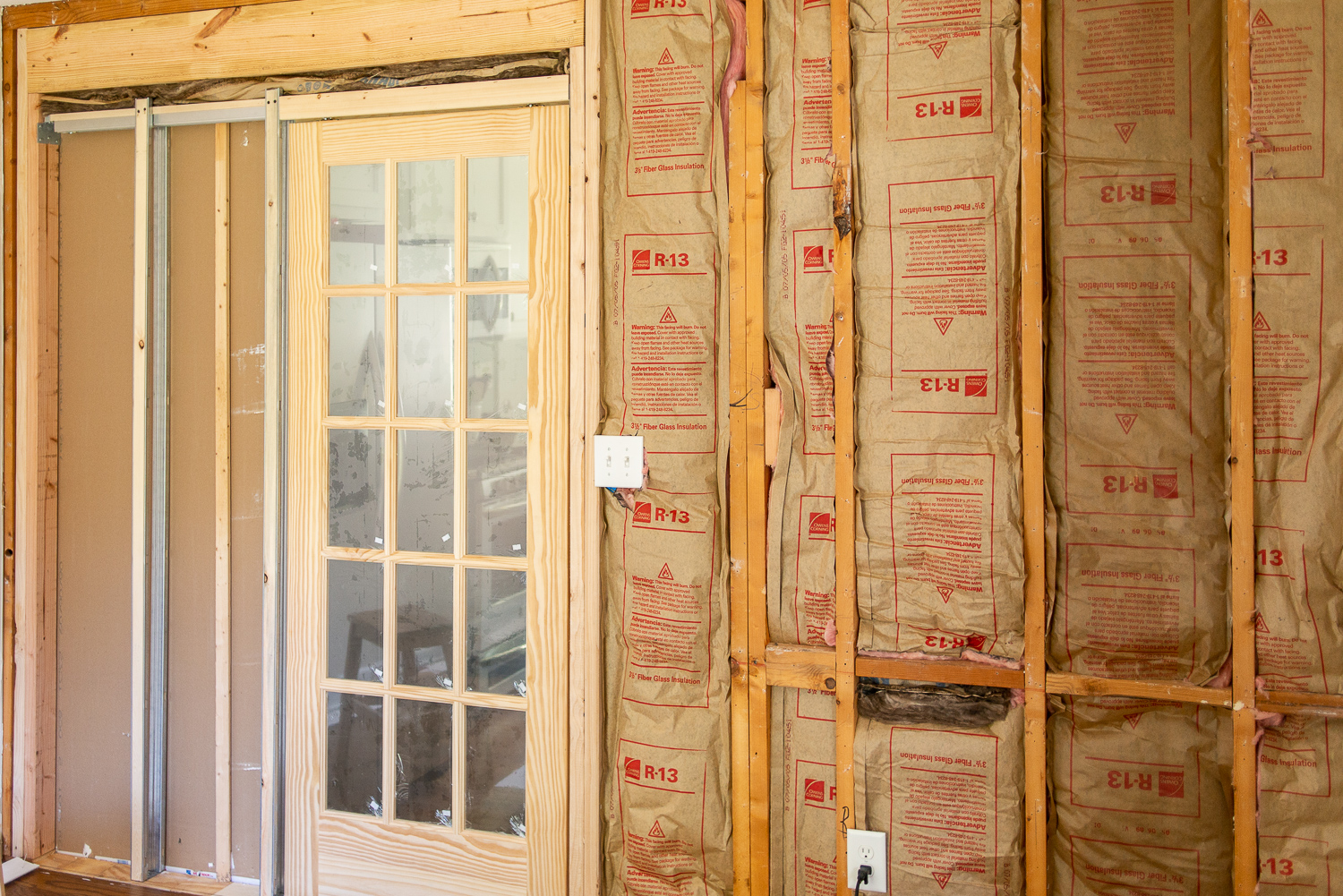 pocket door in a load-bearing wall