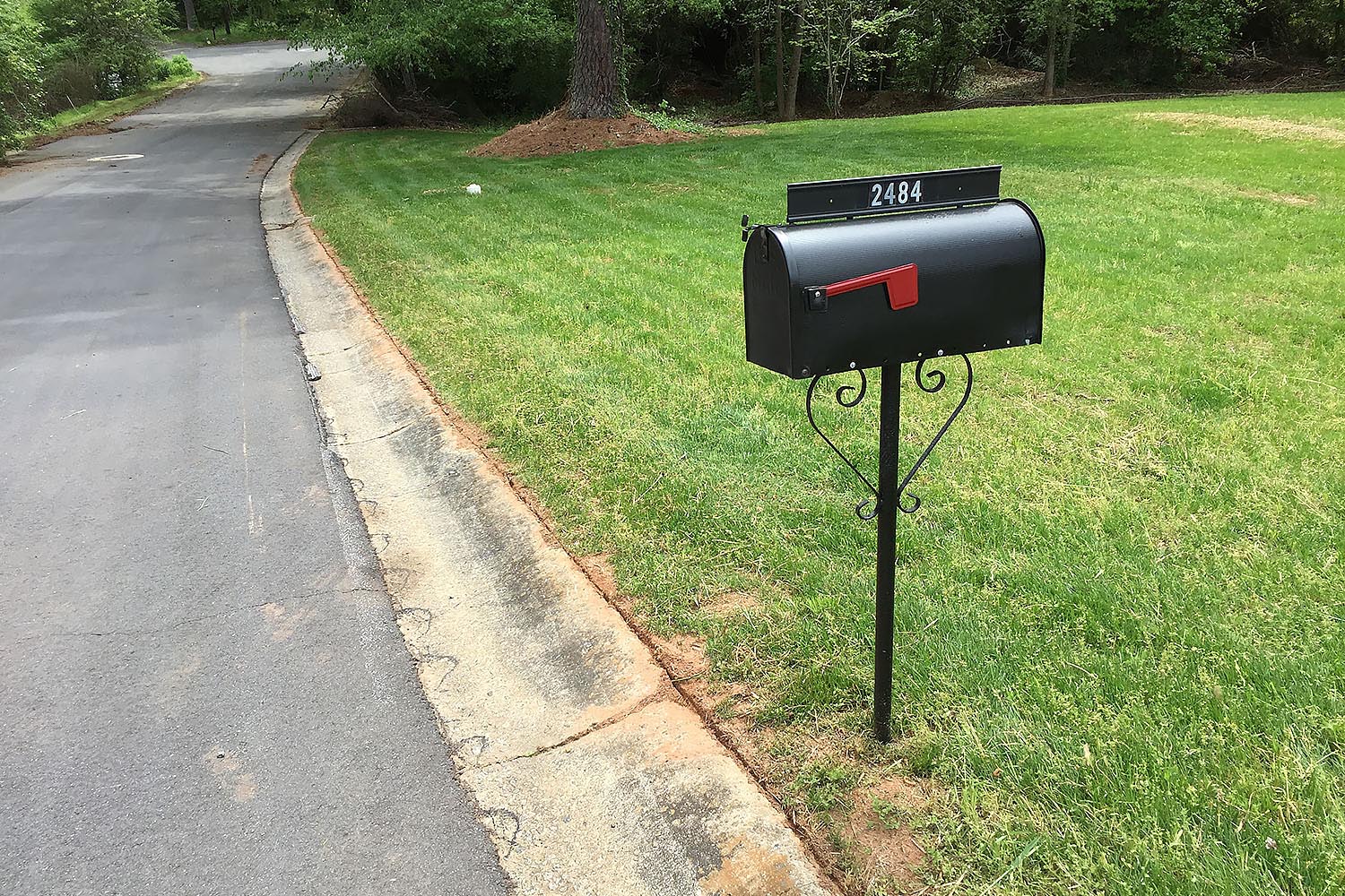 metal mailbox